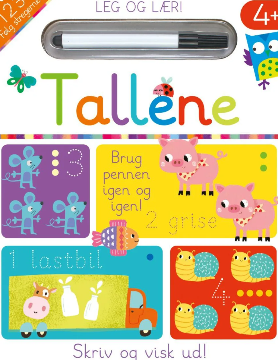 Skriv og visk ud - Tallene