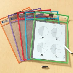 Skriv og visk ud-lommer, 5 stk.