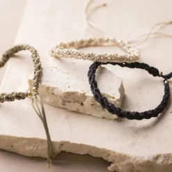 Smykkekit - Macramé armbånd, 3 stk