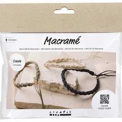 Smykkekit - Macramé armbånd, 3 stk