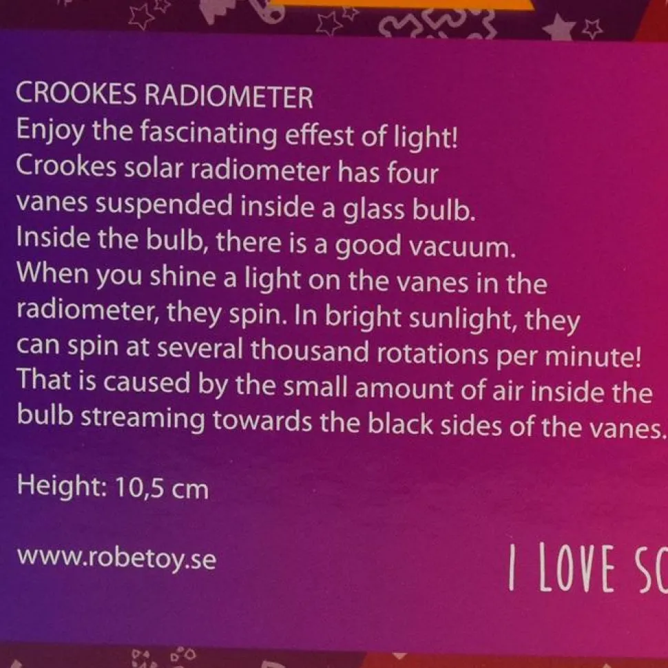 Solmølle - Crookes' radiometer