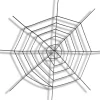 Sort spindelvæv Ø150 cm
