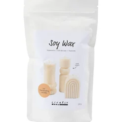 Soyavoks til fritstående lys - Creme, 250 gr.
