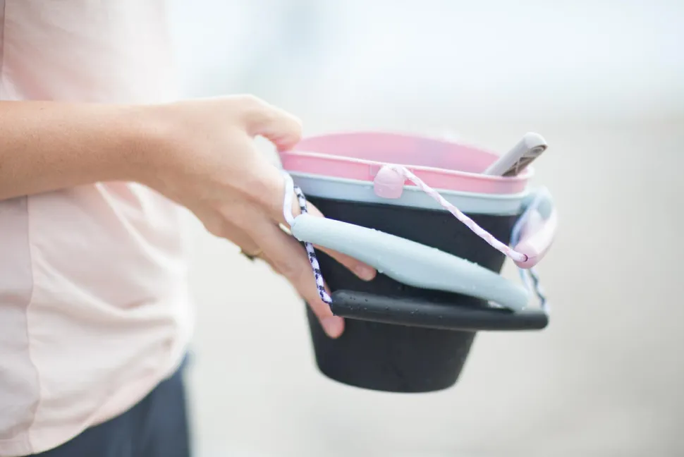 Spand i silikone - Foldbar - Nordiske farver