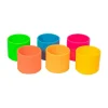 Stablekopper i silikone - Neon, 6 stk