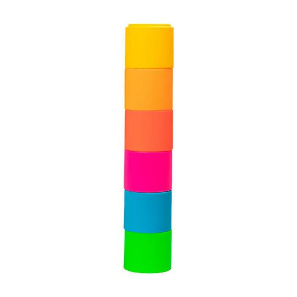 Stablekopper i silikone - Neon, 6 stk