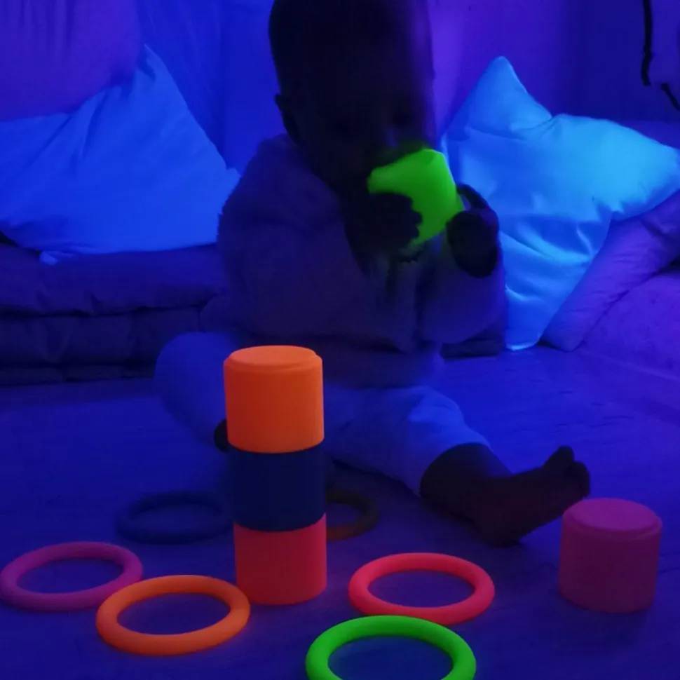 Stablekopper i silikone - Neon, 6 stk