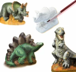 Støb & Mal - Dinosaurer, 3 forskellige
