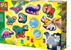 Støb & Mal - Dinosaurer, Glow-in-the-dark