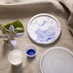 Støb med resin - Dekorationsbakker m. marmorering