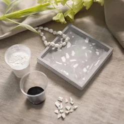 Støb med resin - Dekorationsbakker m. terrazzo
