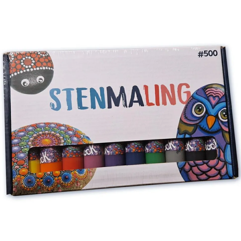 Stenmaling 10 x 30 ml
