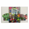 Stenmaling 10 x 30 ml - Glitter