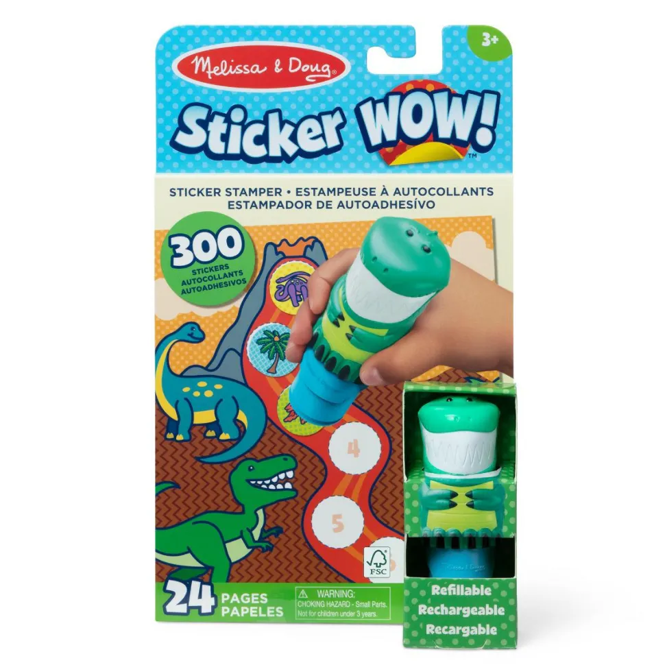 Sticker WOW! aktivitetssæt - Dinosaur