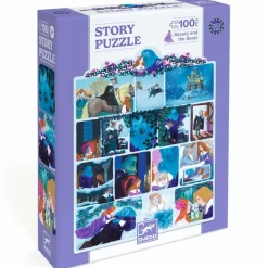Story puslespil m. 100 brk. - Skønheden & udyret