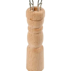 Strikkelise i træ - L: 10,5 cm.