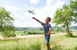 Svævefly med elastikker