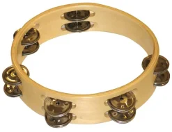 Tamburin i træ 21 cm