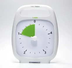 Time Timer PLUS Hvid (14x18 cm.) - 5 min.