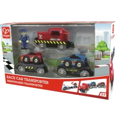 Tog tilbehør - Transporttog m. racerbiler, 6 dele