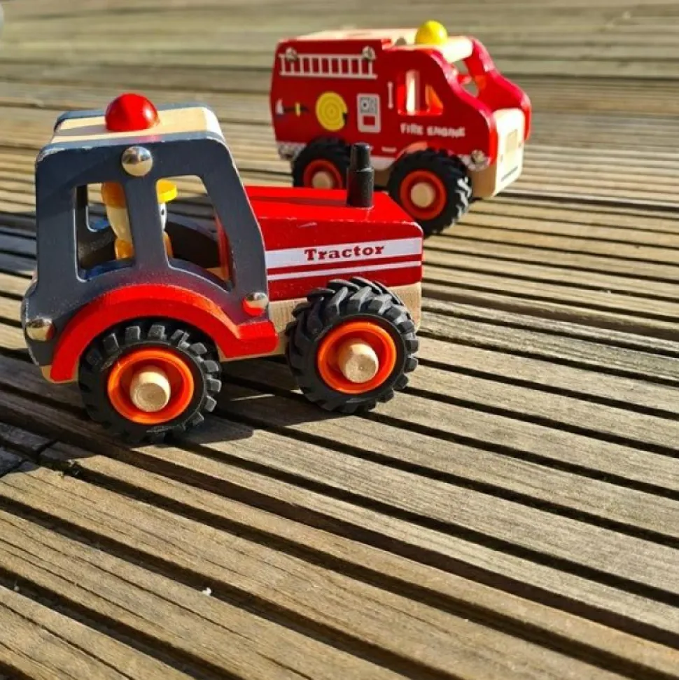 Traktor med gummihjul