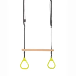 Trapezgynge m. ringe - Lime (sort reb)
