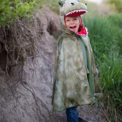T-Rex kappe m. klør - Grøn, str. 4-6 år