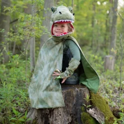 T-Rex kappe m. klør - Grøn, str. 4-6 år