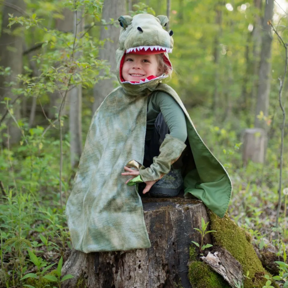 T-Rex kappe m. klør - Grøn, str. 4-6 år