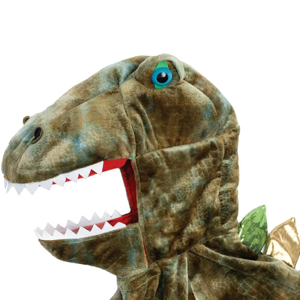 T-Rex kappe m. klør - Grøn, str. 4-6 år