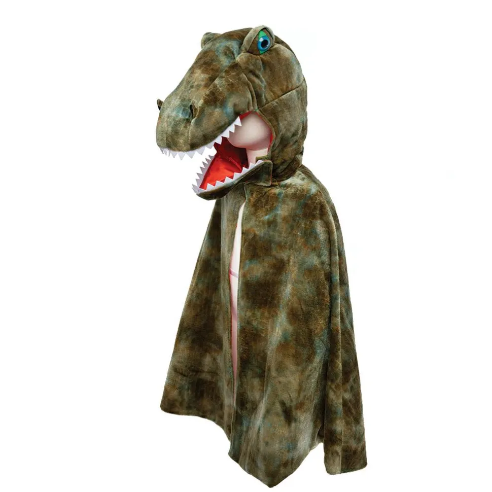 T-Rex kappe m. klør - Grøn, str. 4-6 år