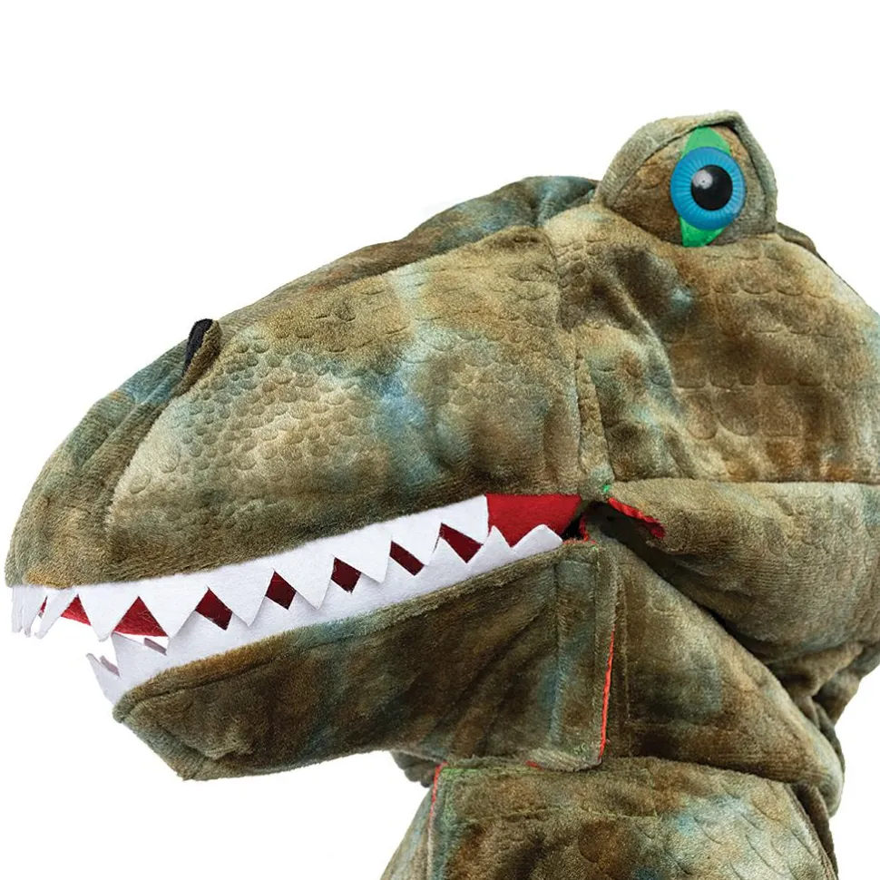 T-Rex kappe m. klør - Grøn, str. 4-6 år