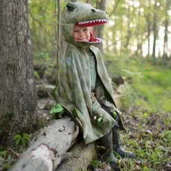 T-Rex kappe m. klør - Grøn, str. 4-6 år