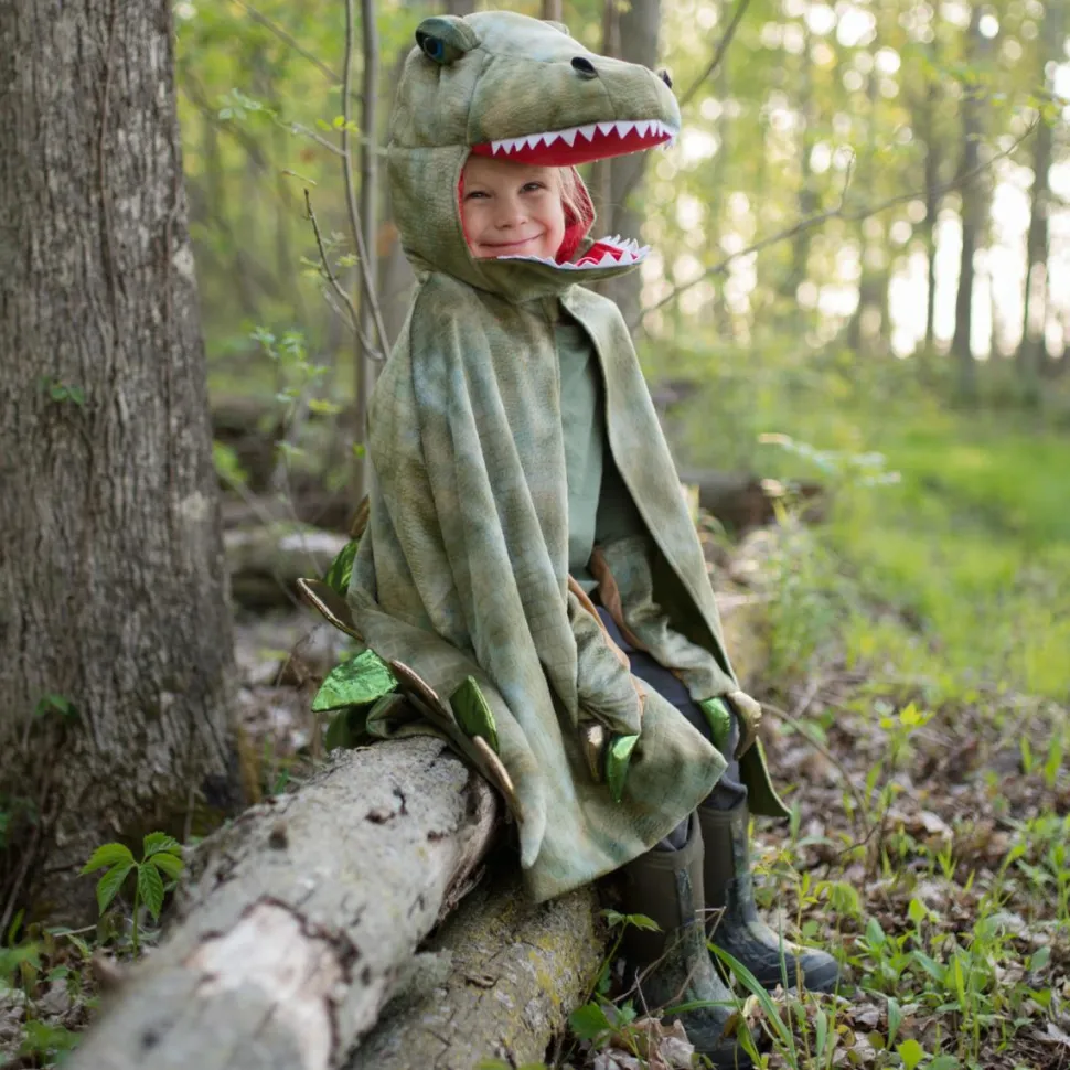 T-Rex kappe m. klør - Grøn, str. 4-6 år