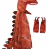 T-Rex kappe med klør - Rød, str. 4-6 år