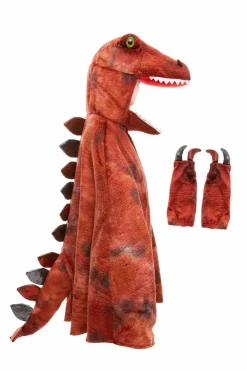 T-Rex kappe med klør - Rød, str. 4-6 år