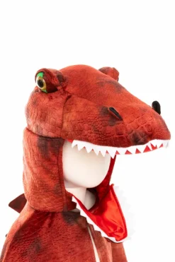 T-Rex kappe med klør - Rød, str. 4-6 år