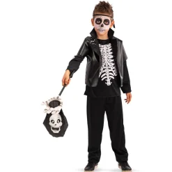 Trick-or-Treat-pose med håndtag - Skelethånd