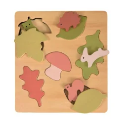 Træpuslespil - Hvem gemmer sig bag bladene?
