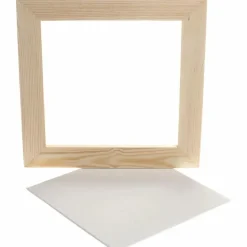 Træramme m. malerplade (25,8 x 25,8 cm)