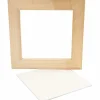 Træramme m. malerplade (20,8 x 20,8 cm)