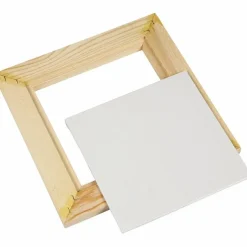 Træramme m. malerplade (20,8 x 20,8 cm)