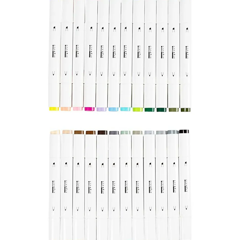 Twin Markers - Natur & pastel, 24 stk