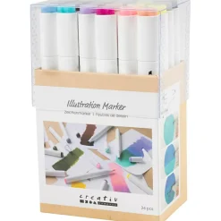 Twin Markers - Natur & pastel, 24 stk