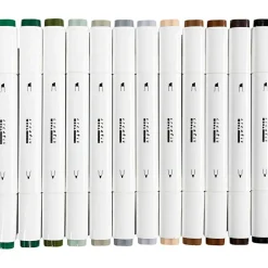 Twin Markers - Natur, 12 stk