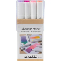 Twin Markers - Pastel, 12 stk
