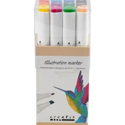 Twin Markers, 12 stk
