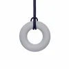 Tyggesmykke, Ring - Standard, Lysegrå