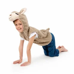Vest m. hætte - Lama, str. 3-7 år