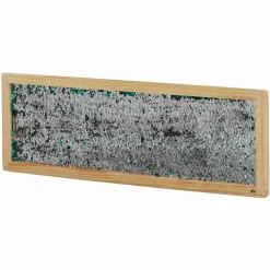 Vægpanel m. pailletter - Grøn/Sølv, 1 stk
